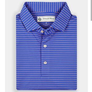 Donald Ross Sportswear Mateo Pin Stripe Hybrid Baby Pique Performance Polo - M